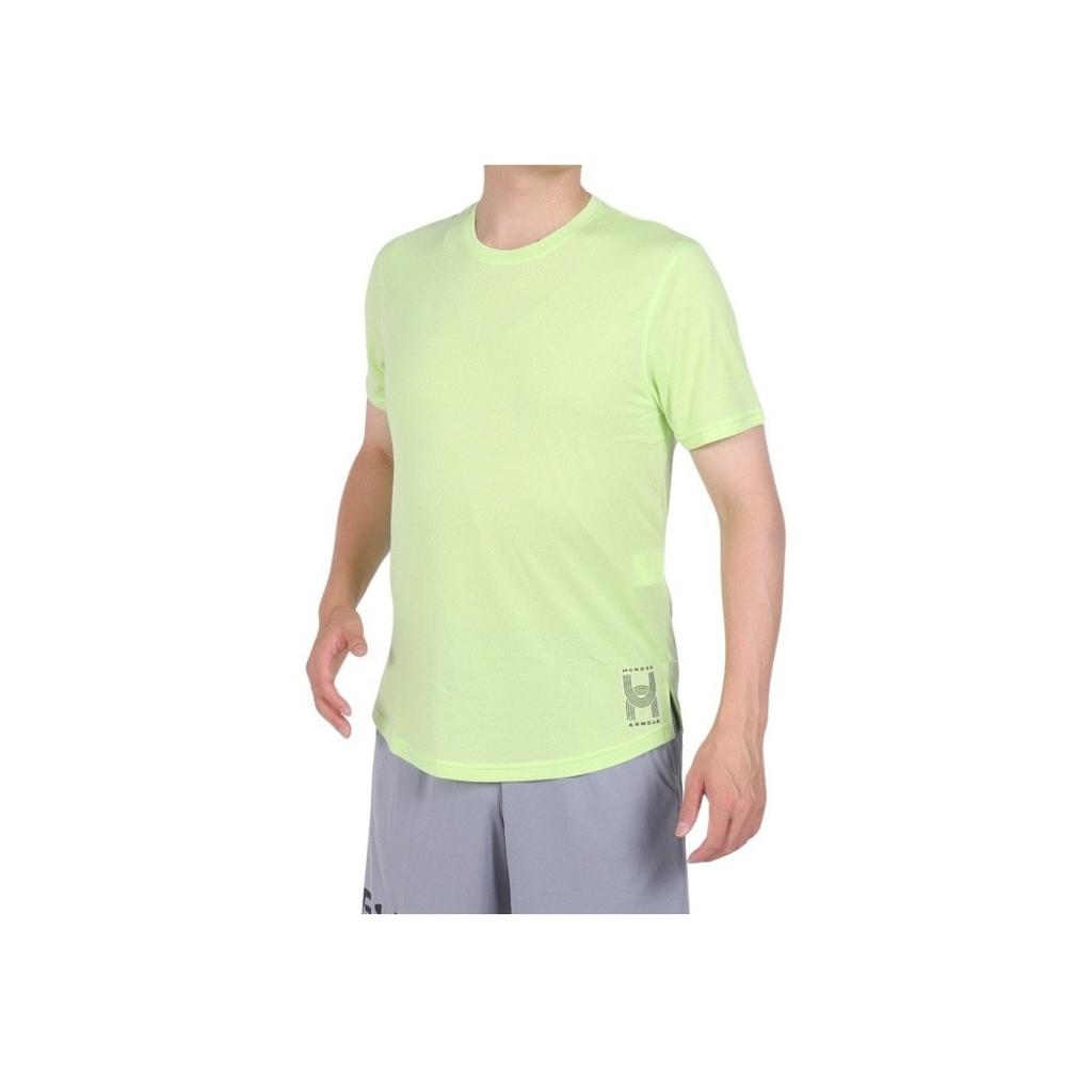 Under Armour Anywhere Lightweight Textured Mesh Comfortable Short Sleeve T-Shirt Men Tops Green 1386617-304