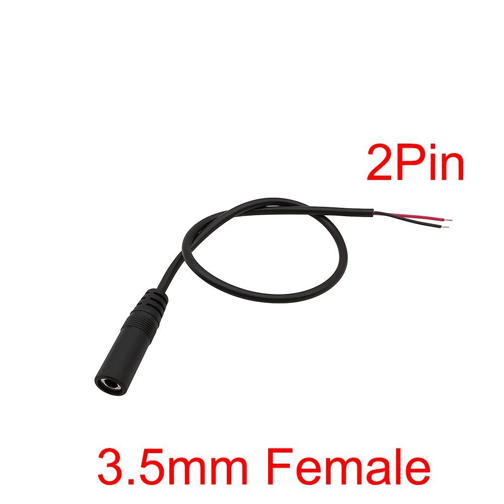 1Pcs 2/3/4Pins Mono Stereo AUX Connector 2.5mm/3.5mm DIY Audio Extension Wire AUX Extension