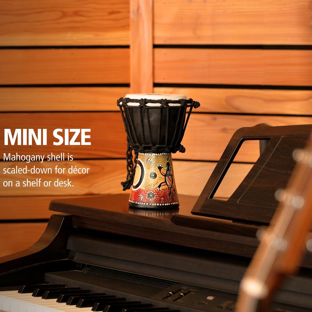 MEINL Percussion African Style Mini Djembe HDJ7-XXS Gecko Design