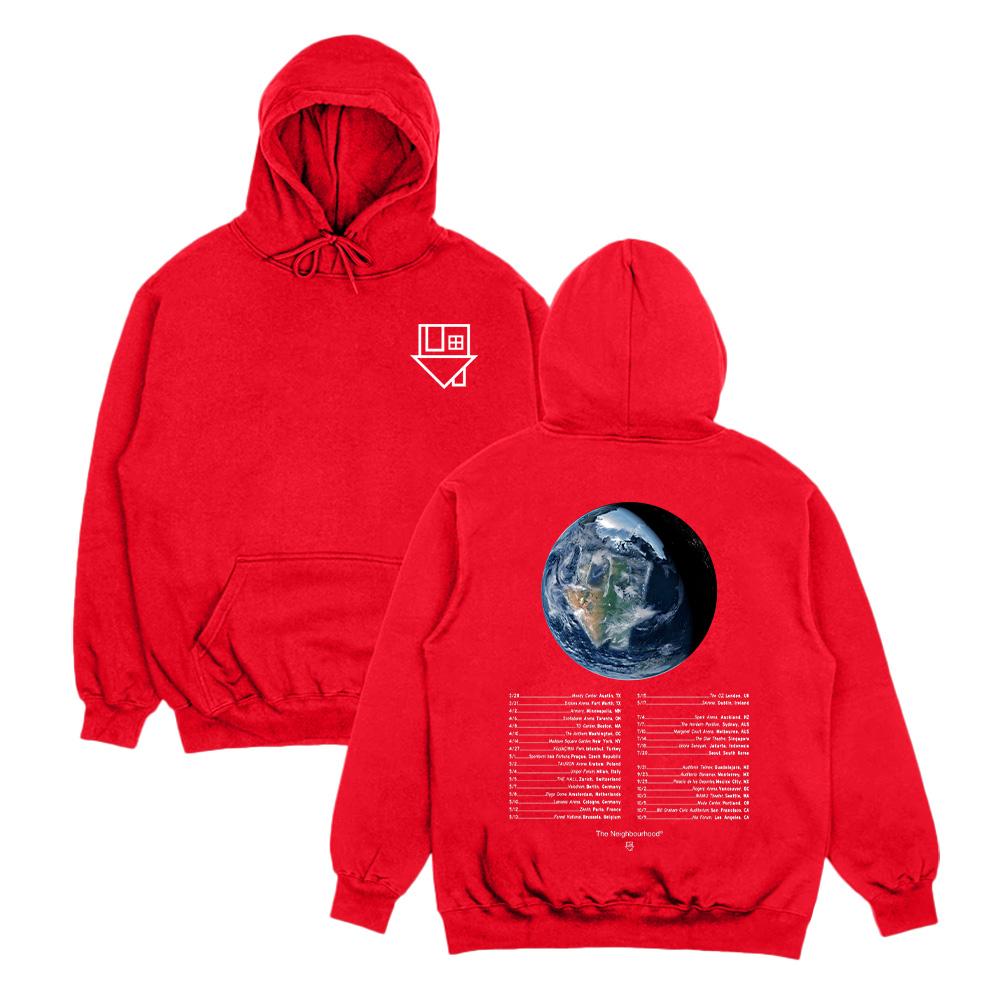 The Neighbourhood The Wourld Tour 2026 Mikiny Hip Hop Wiped Out! Grafický streetwear na 10. výročie pre ženy a mužov, ležérne pulóvre