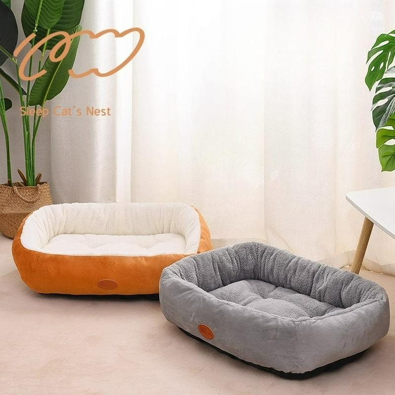 Cat Litter Four Seasons Universal Enclosed Large Oval Litter Thickened Winter Warmth Winter Small Dog Mat Kennel