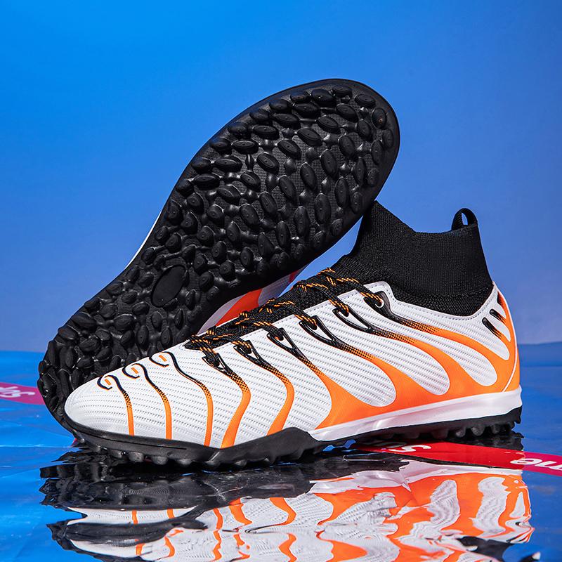 Men Match Outdoor Soccer Shoes Sport Training Long Spikes FG/TF Boys Non Slip Football Boots Cleats Indoor Futsal Comfortable