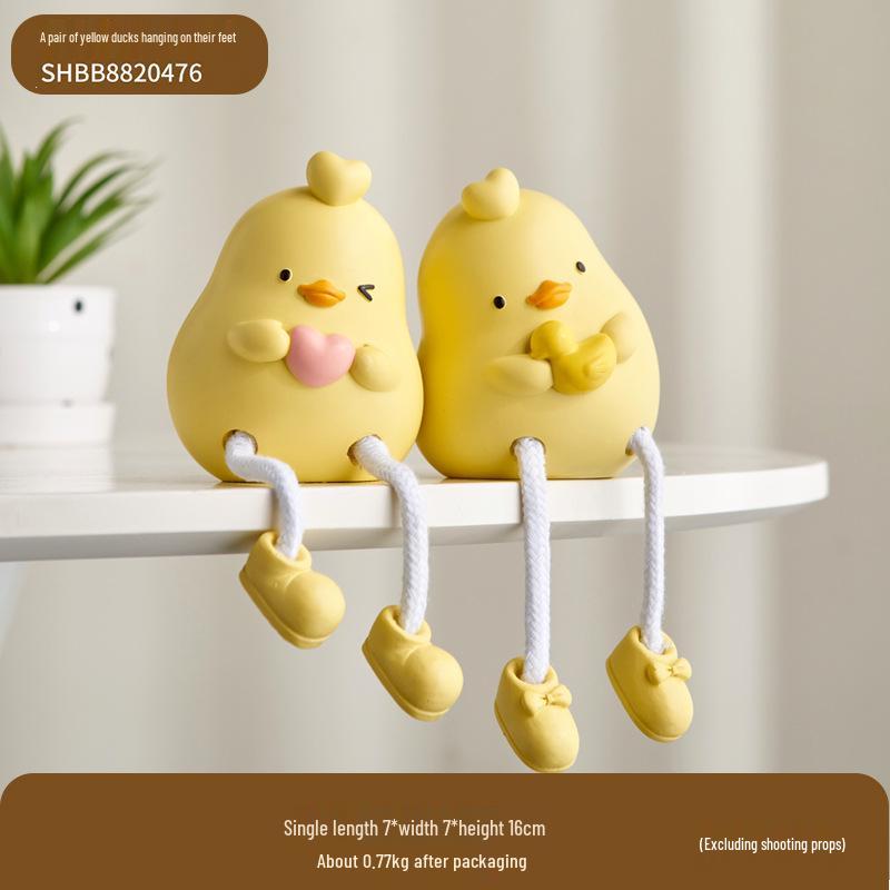 Dangle Leg Doll Ornament for Home or Children's Room Decor