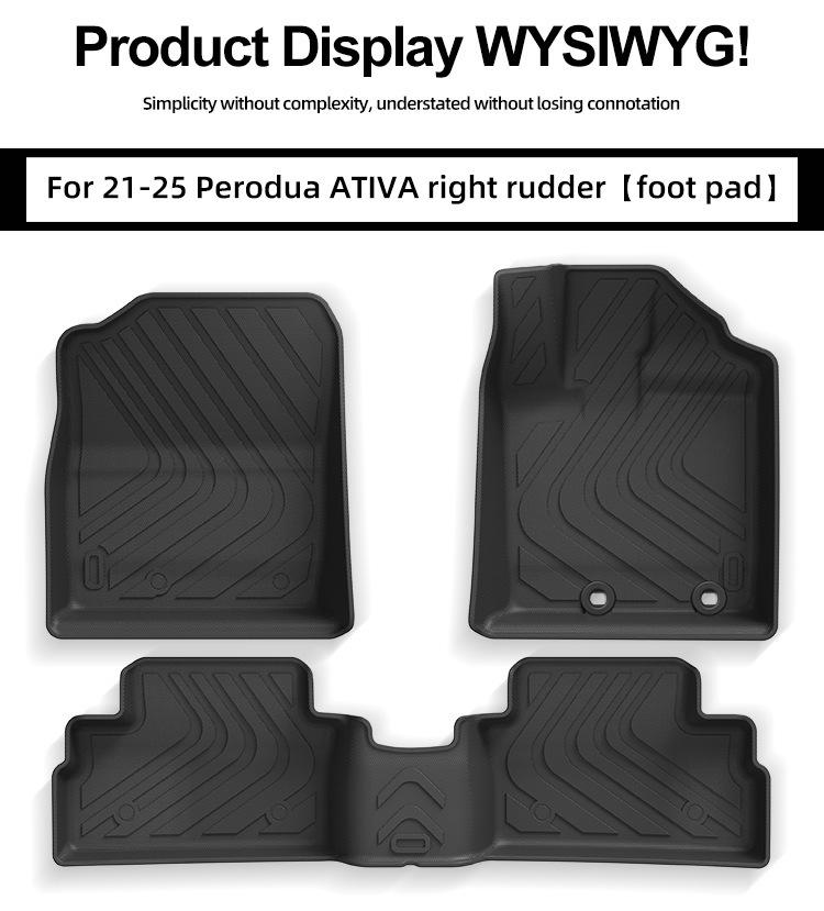 TPE Floor Mats for 2021-2025 Perodua ATIVA