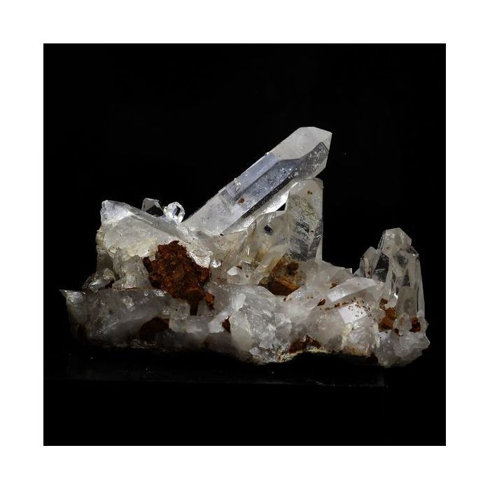 Pierres et Minéraux. Quartz + Limonite. 196.0 ct. Freney d'Oisans, Bourg d'Oisans, France..