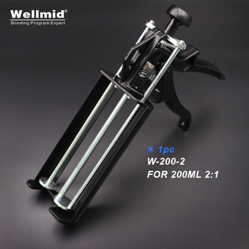 

200мл 2:1 AB металлический пистолет для нанесения клея, комплект 3M, портативный двойной дозатор для смешивания с двойной трубкой, картридж Lord Araldite, пистолет для эпоксидного клея