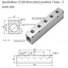 Luchtverdeler 1/2" 1/4" Pneumatische Snelkoppeling Slang Aluminium Blok Splitter 2 3 4 5 6 7 8 9 10 Weg