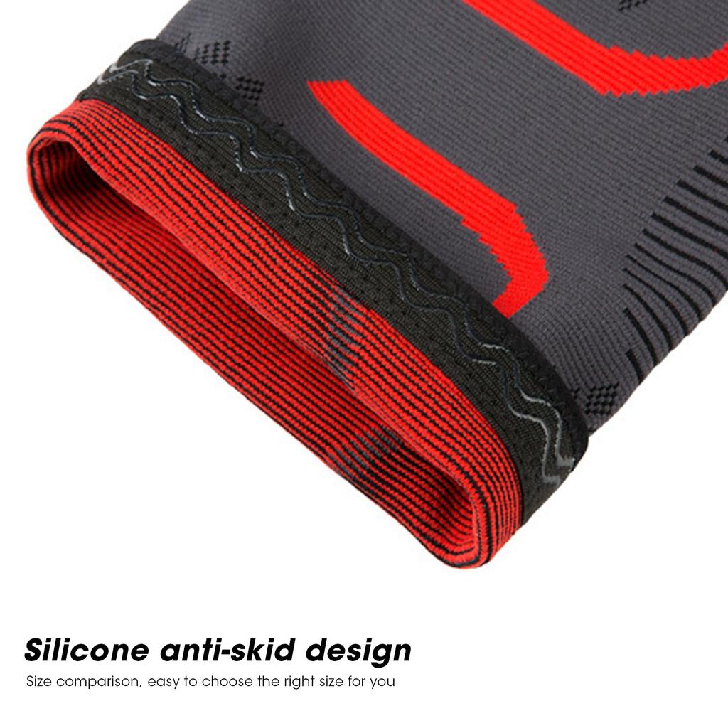 Sports Knee Compression Sleeve Brace Outdoor NonSlip Breathable Knee Support Brace(L )