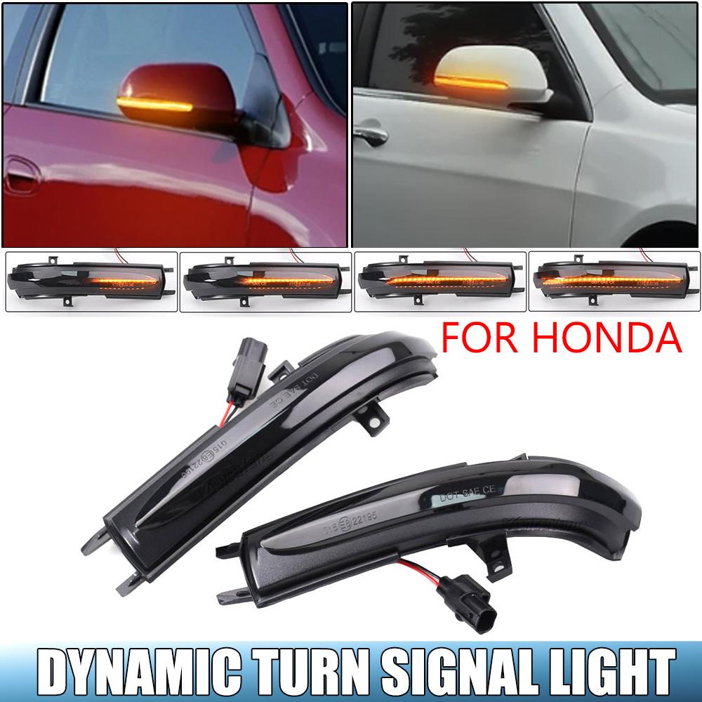 Dynamic LED Side Mirror Marker Turn Signal Kit for Acura TSX for Honda Accord Hybrid Saloon Tourer Civic Hatch Sequential