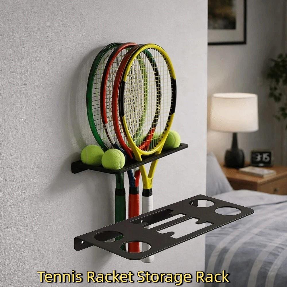 Large Capacity Tennis Racket Storage Rack Space Saving Tennis Racket Display Rack School