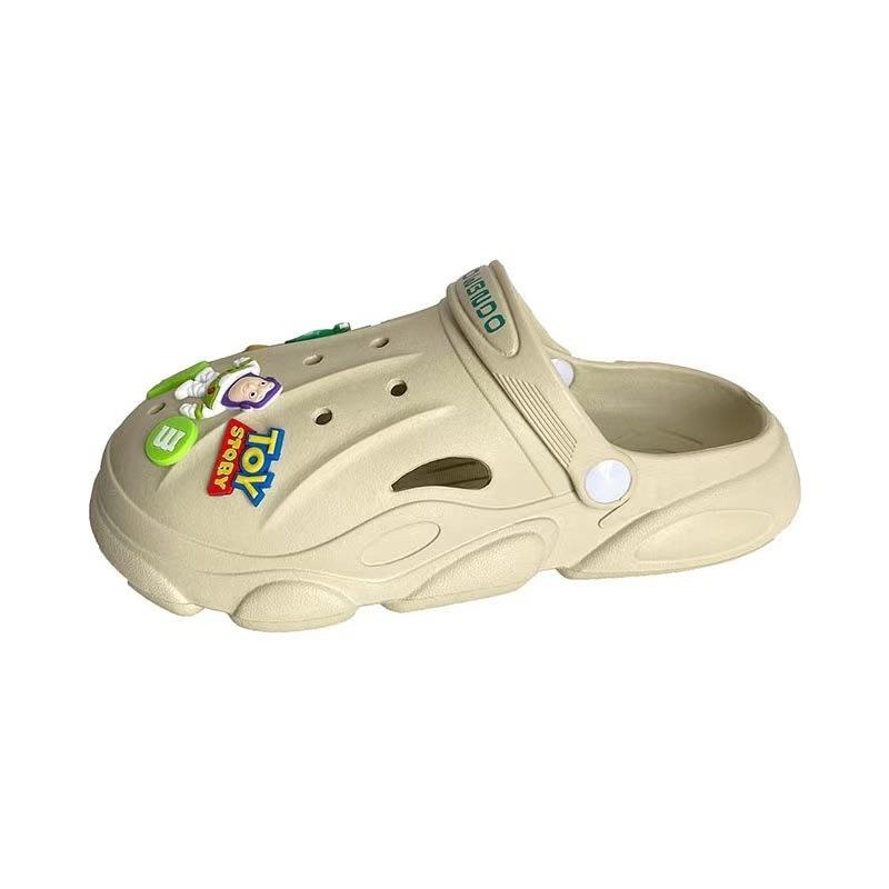 Hole Shoes Bath Light Cute Slippers Women Wear New Versatile Platform Sandals Half Drag Beach Women