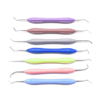 7PCS/set Dental Aesthetic Restoration Kit Resin Filler Set Plastic Dresser Silicone Handle