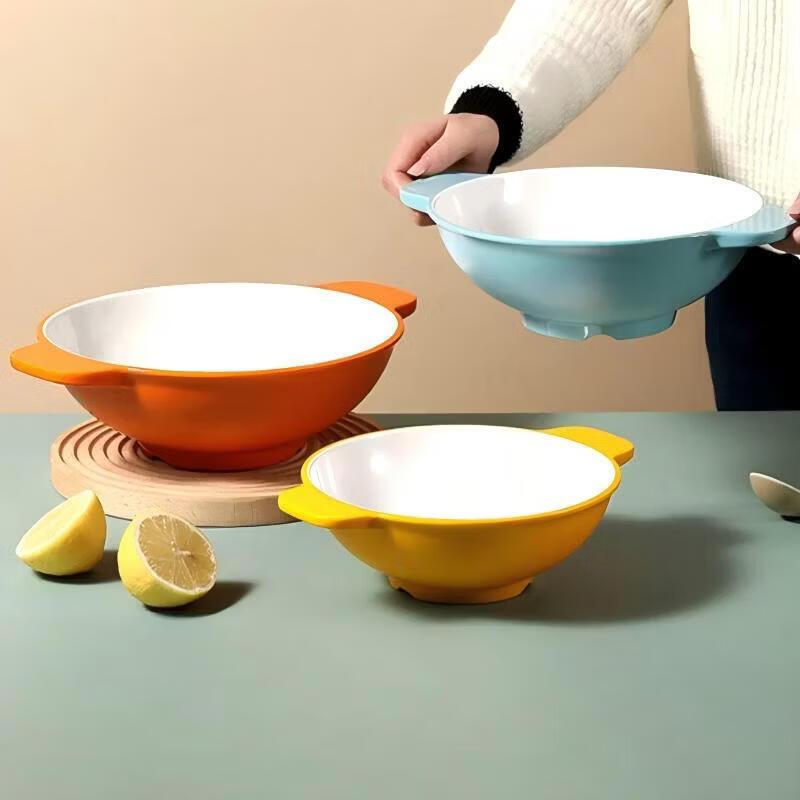 A5 Melamine Double-Handle Restaurant Bowl