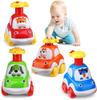 Fun forest animal pressure car cartoon inertial car sliding toy model car