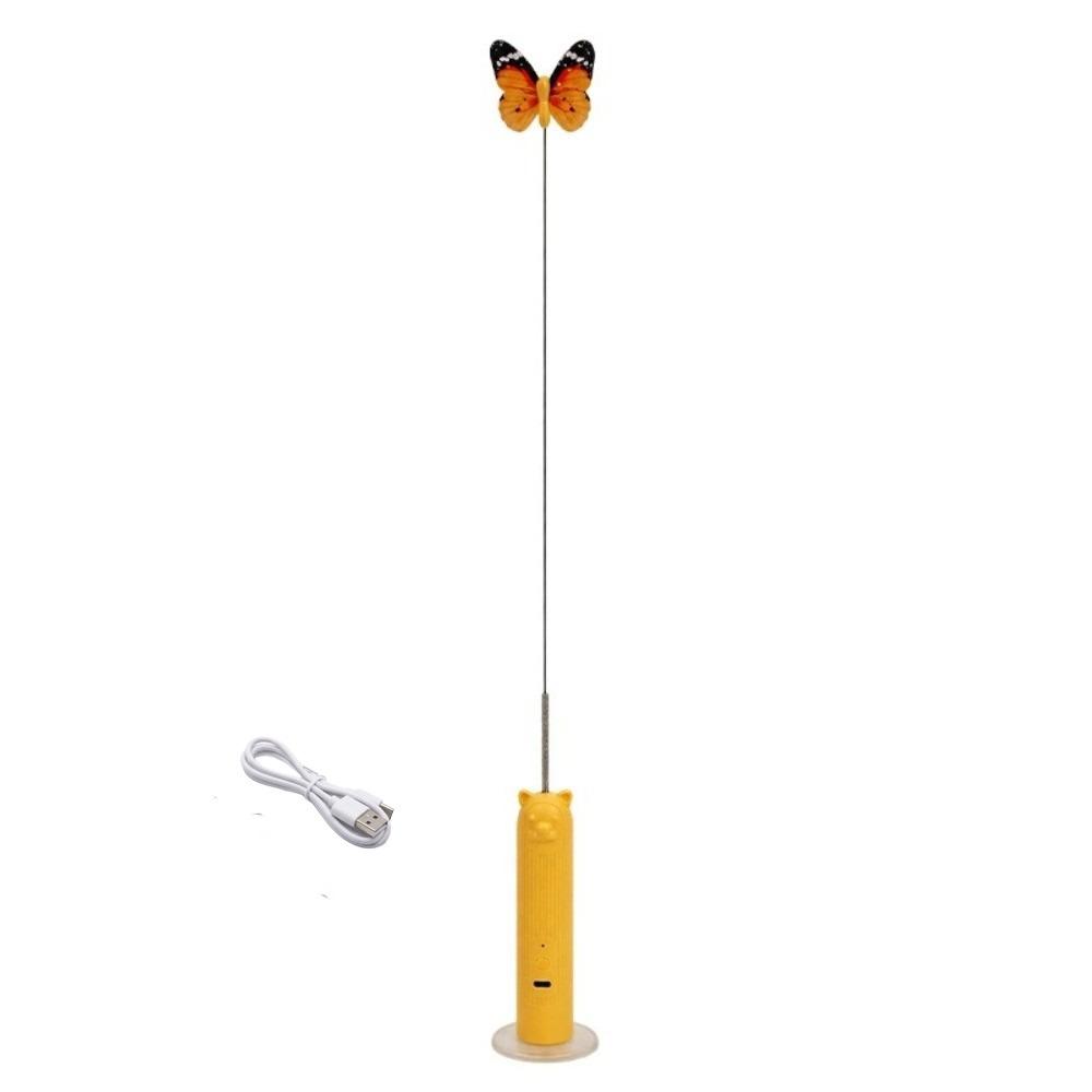 360° Rotation Automatic Cat Toy USB Rechargeable Electric Butterfly Flying Cat Toy Self Play