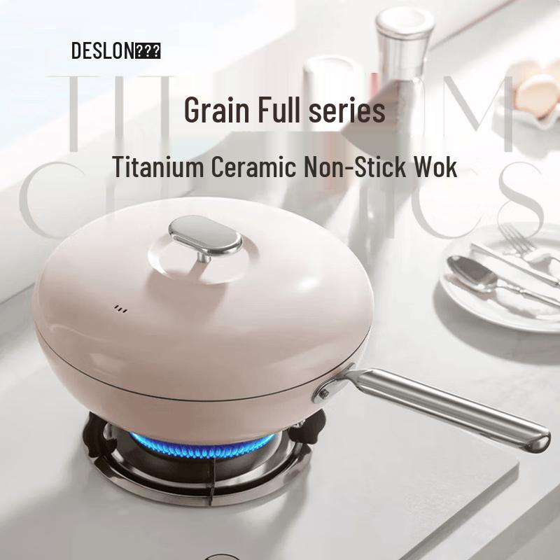 DESLON Xiaoman Pebble Non-stick Ceramic Wok