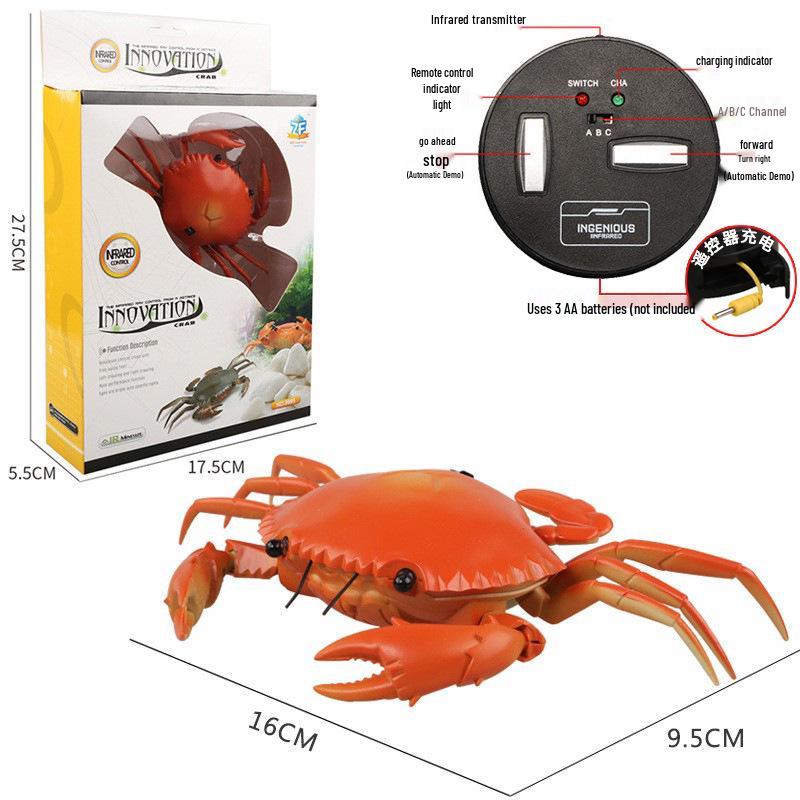 Bionic Remote-Controlled Animal Toy: Cockroach, Centipede, Frog, Crab, Prank Spider, Boa Constrictor, Mouse.