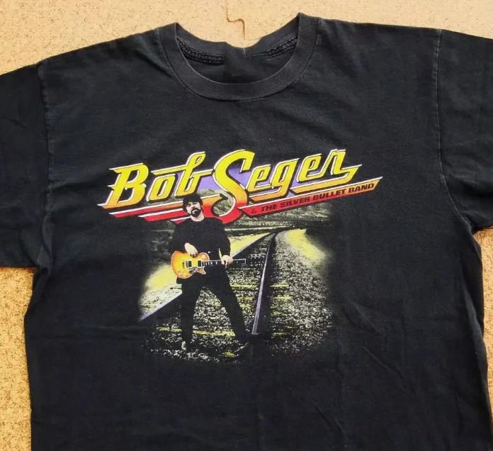 

Bob Seger And The Bullet Silver Band Black T Shirt Full Size S-5XL Unisex T-Shirt XXL