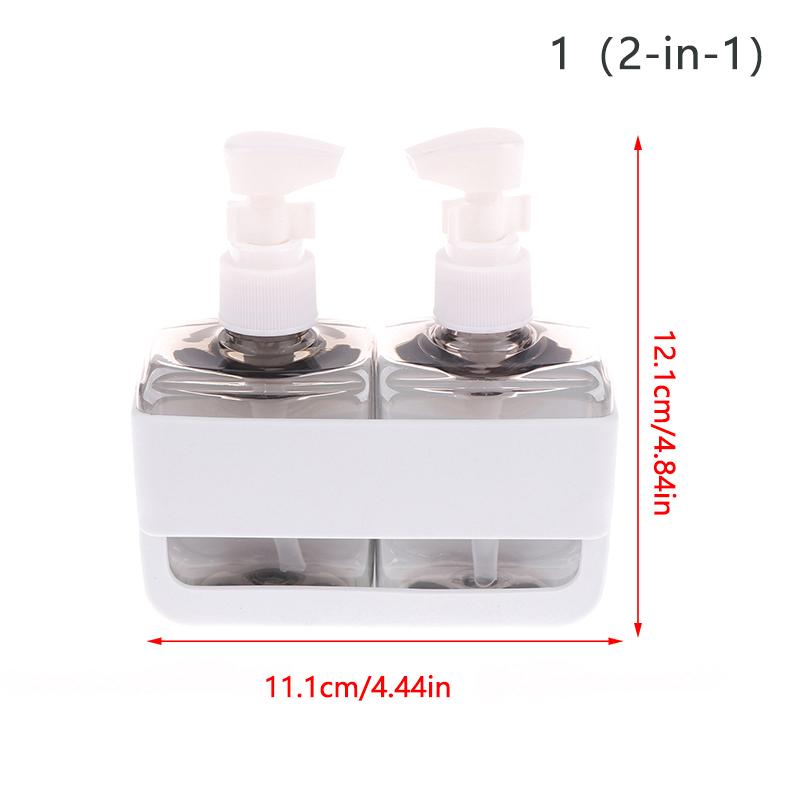 

2/3/4-в-1 набор дорожных бутылок, комбинированный шампунь, гель для душа, лосьон для мытья рук, разделенный пустой флакон, дорожный набор, аксессуары as the picture синий