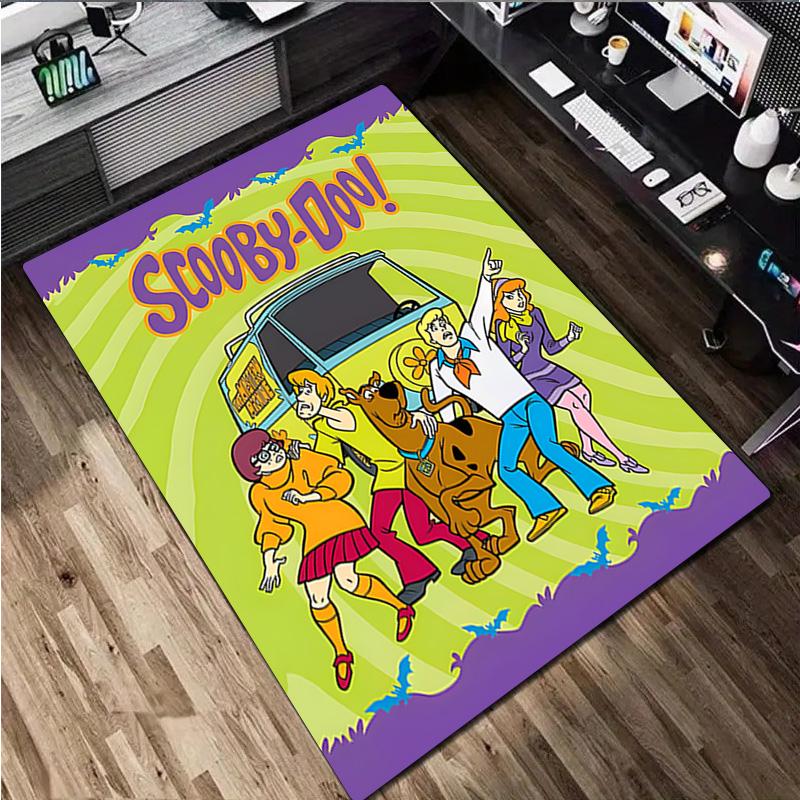1Pc Scooby Print Rug - Home Decoration Carpet For Living Room Bedroom Flooring Computer Chair Area Rug