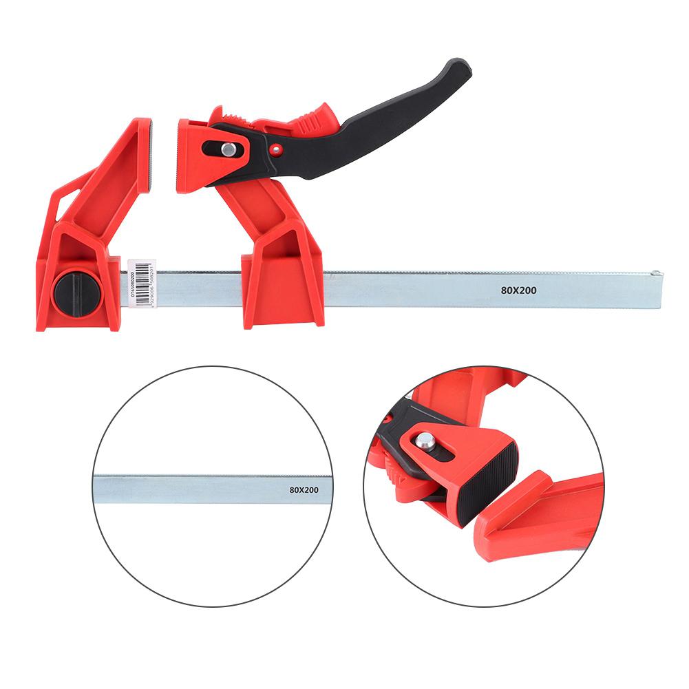Woodworking Heavy Duty Ratchet F Clamp Adjustable Fixing Bar Clips Accessory for Carpenter