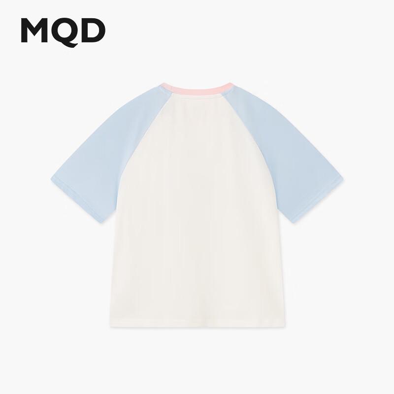 MQD Girls Macaron Color Block Raglan Sleeve T-shirt 130