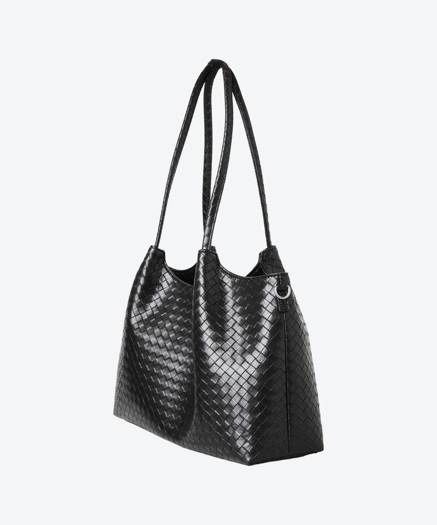 Shoopen Weaving Pintuck Low Medium Shoulder Bag Hpabggf703