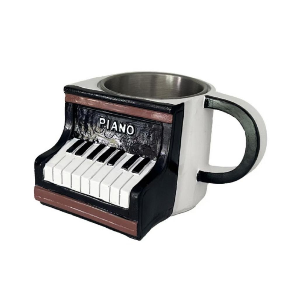 

Кружка для кофе из нержавеющей стали с музыкальным инструментом, ручной работы, дизайн скрипки, посуда для напитков, офис Style 2
