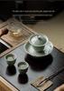 Guanlan Embossed Banana Moon Ceramic High-Footed Tea & Snack Plate – Retro Design