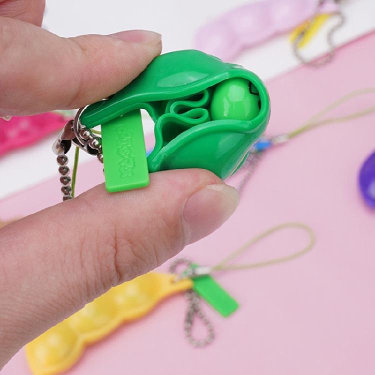 Pocket Sized Bean Keychain Tactile Sensory Stress Ball
