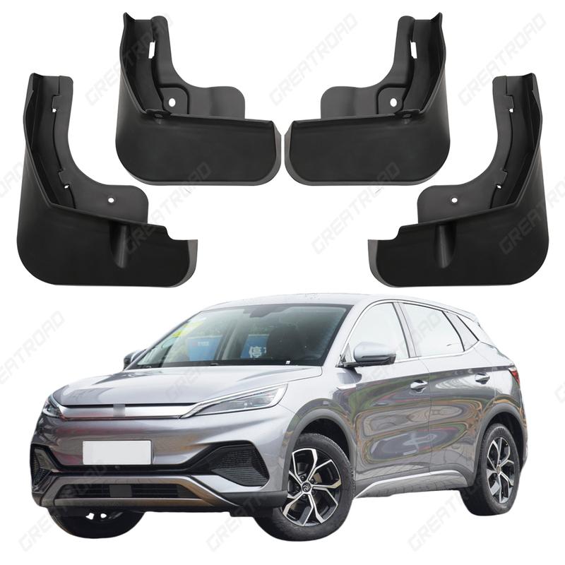 4Pcs Durable ABS Mud Flaps For BYD ATTO 3 Yuan PLUS   2024 Car Mud Flaps Fender Guards Easy tall Auto Accessories