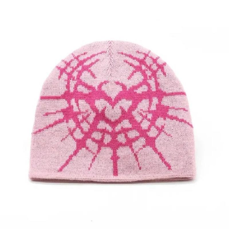 European and American Autumn and Winter Trend Cold Proof and Warm Cartoon Pattern Jacquard Knitted Hat