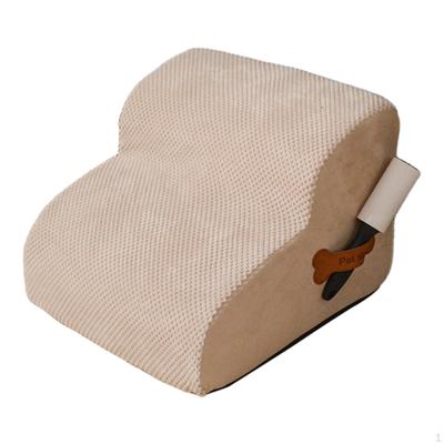 2-Step Dog Stairs for Small Pets, Indoor Use Pet Ramp Puppies and Older Dogs