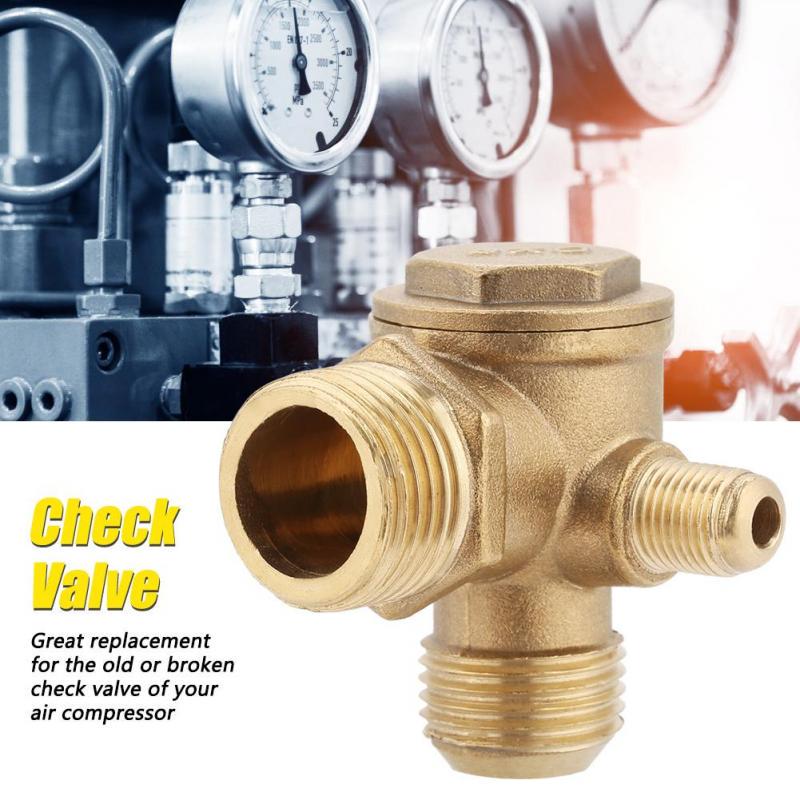 DINGGUANGHE Male Thread 90 Degree Brass Air Compressor Check Valve Spare Parts 201910mm DINGGUANGHE Male Thread 90 Degree Brass Air Compressor Check Valve Spare Parts 201910mm