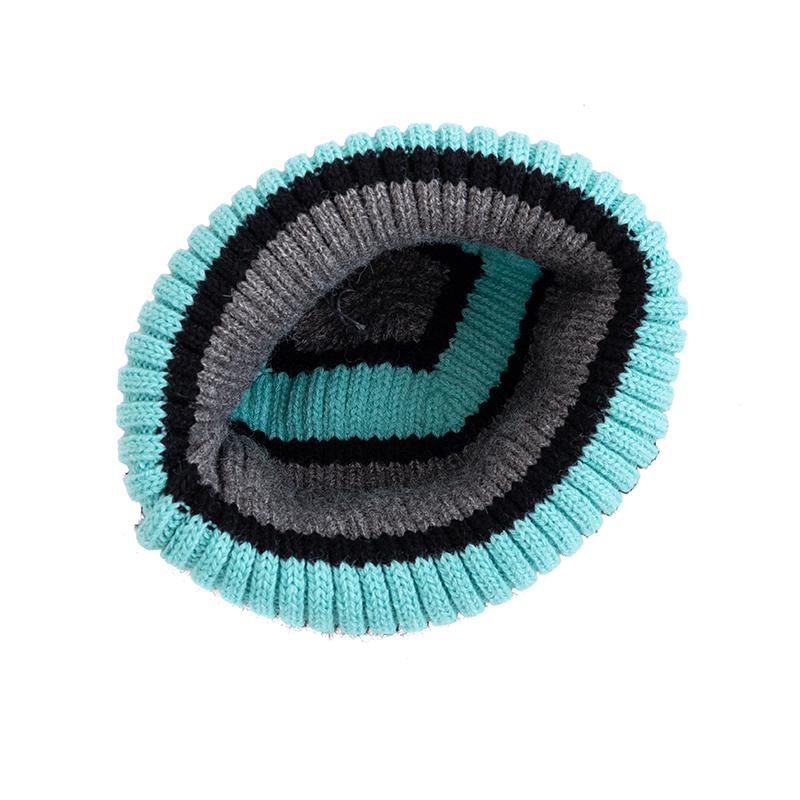 Unisex Kpop Style Winter Hats,Fashionable Beanie Hats For Young People, Couple Street Hats, Elegant Striped Design Knitted Hats