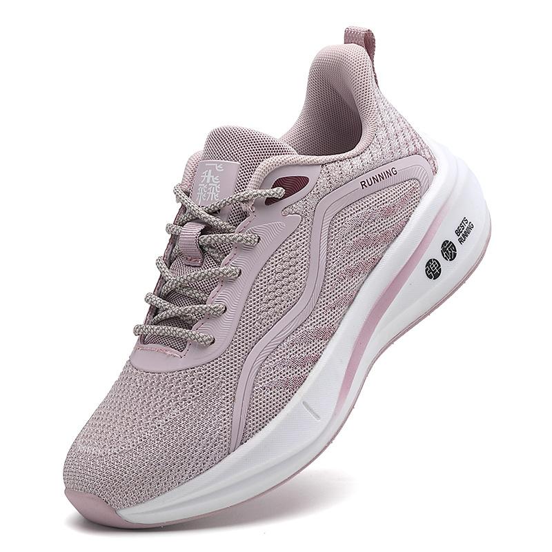 Women's shoes autumn sports shoes black soft-soled casual and lightweight mesh sports students shock-absorbing running shoes