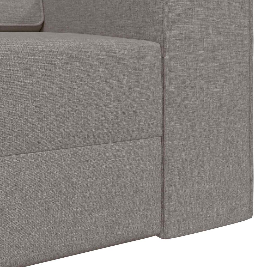 Taupe Sleeper Sofa 245 x 78 x 77 cm Fabric