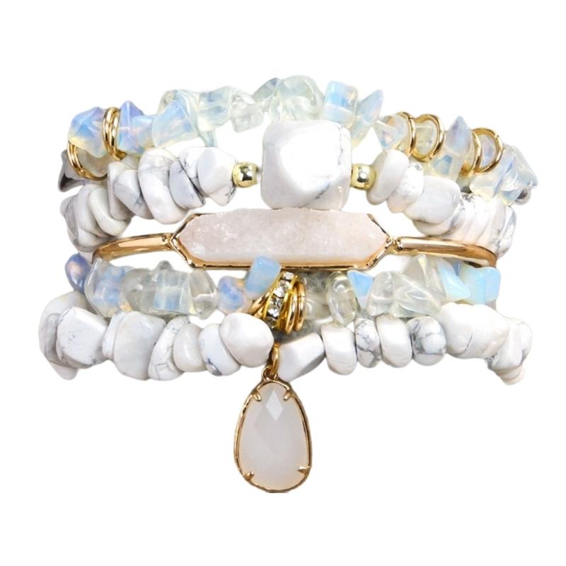 Handmade Natural Stone Bracelet Beads Bracelet Adjustable Bracelet Unisex Charm Bracelet Suitable for All Wrist Sizes