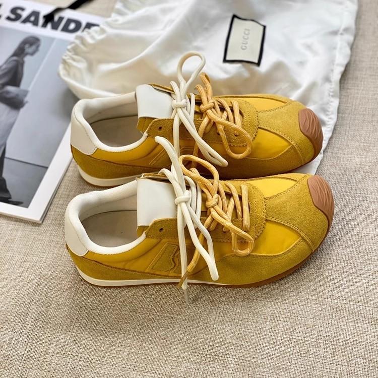 2025 Spring Soft-soled Lightweight Forrest Gump Shoes Women's New Fashion Flat-soled Sports and Leisure Shoes Versatile Retro German Training Shoes