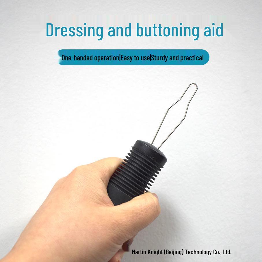 Stainless Steel Buttoning Tool & Needle Threader for Elderly and Disabled Care