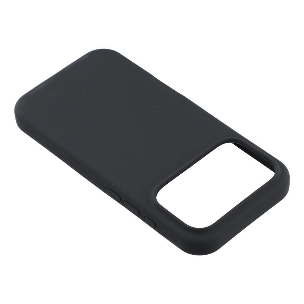 (iPhone 17 Pro, Black) For iPhone 17 Pro Case Solid Silicone Shockproof Phone Back Cover