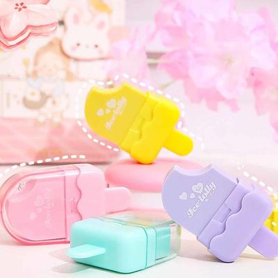 1 Stück Cartoon süße Kawaii Eis Radiergummi für Kinder Neuheit Schreibwaren Büro Schulbedarf