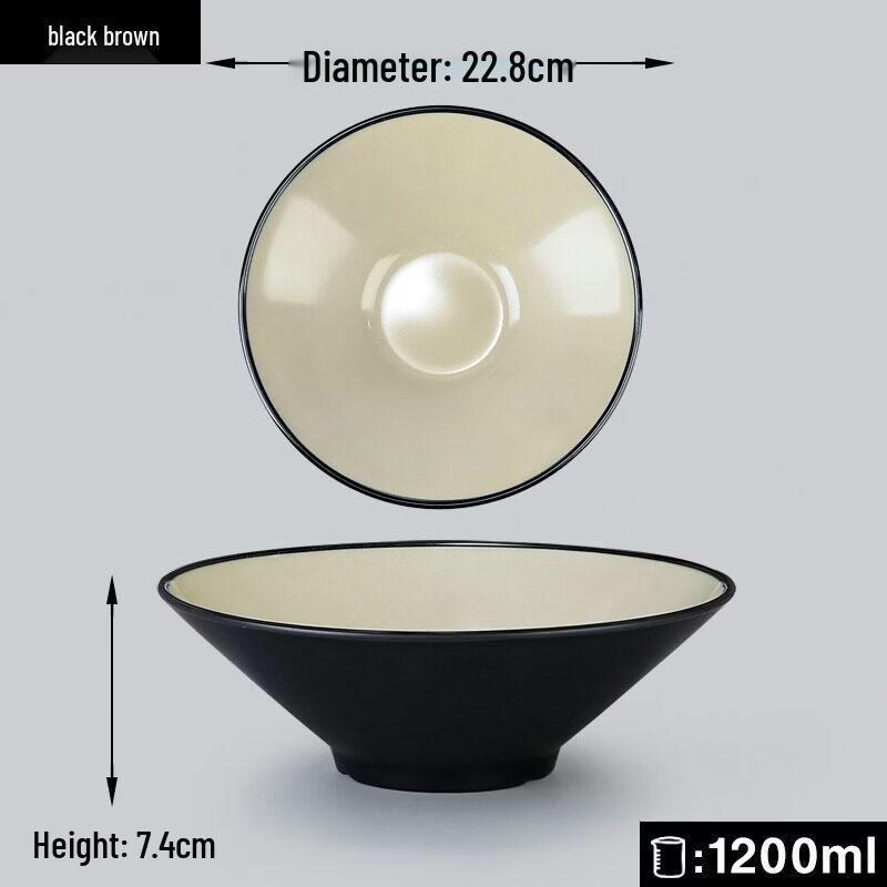 Bo Zhen Jiang Chu Commercial Melamine Noodle Bowl 9 inch
