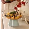 Home Snack Tray Drip Fruit Tray Dry Fruit Tray Home Creative Plastic Love Fruit Drip Basket Desktop Decoration Storage Tray