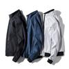 Men's  Casual Fashion  Color Patchwork Jacket Zipper Outwear Coat
