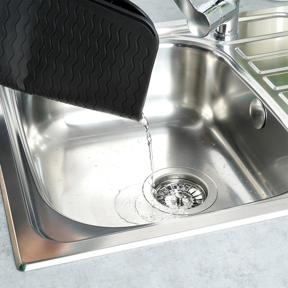 Dish Drying Mat Kitchen Rack Drainer Pots and Cups