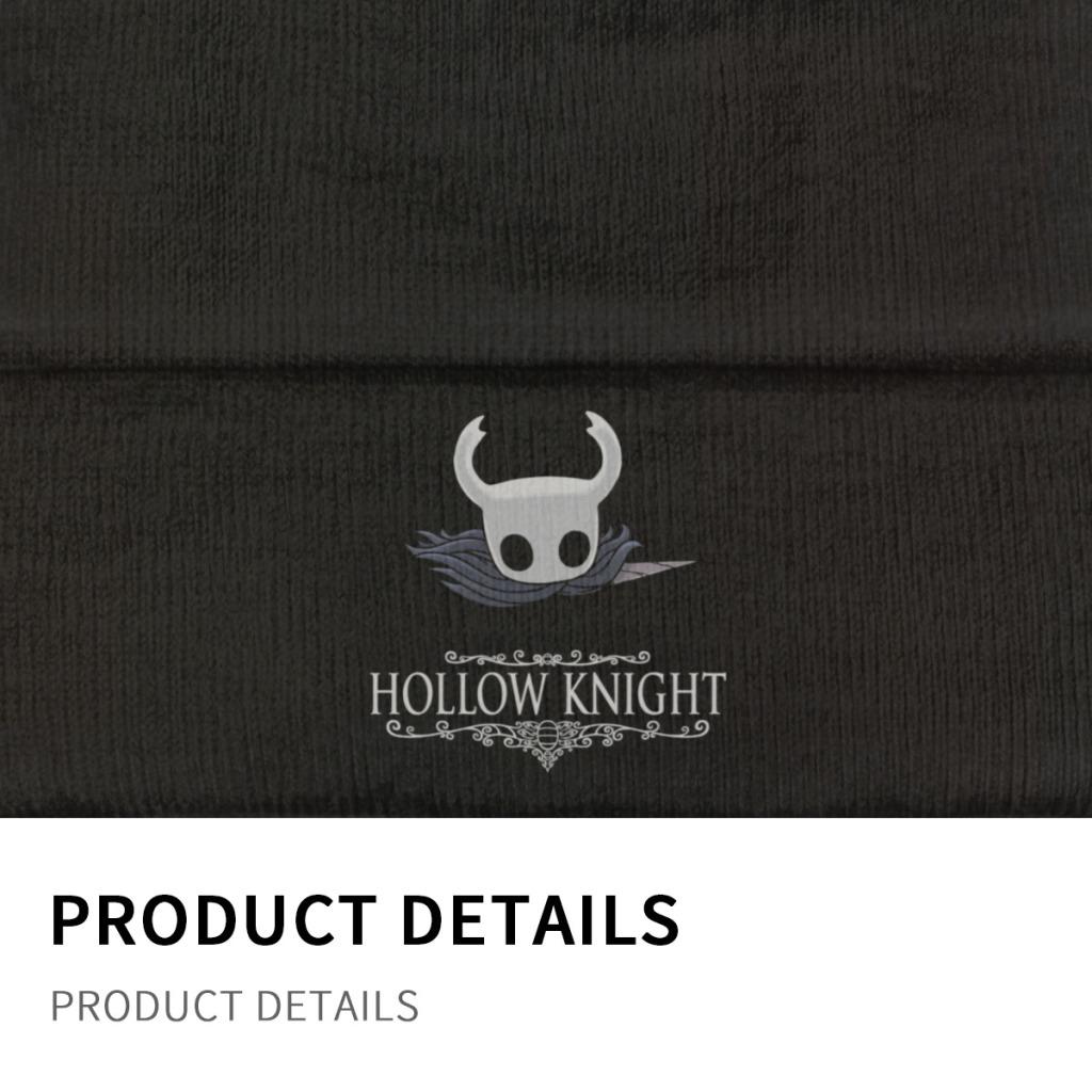 Hollow Knight Strickmütze Damen Unisex Skullies Beanies Wintermütze Totenkopf Videospiel Warme Mütze