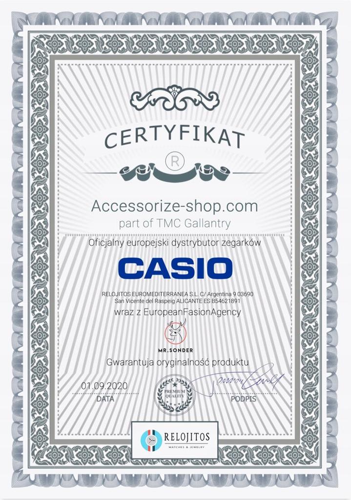 Zegarek CASIO G-B001MVB-8ER. Kwarcowy, Kolor złoty. Mężczyzna.