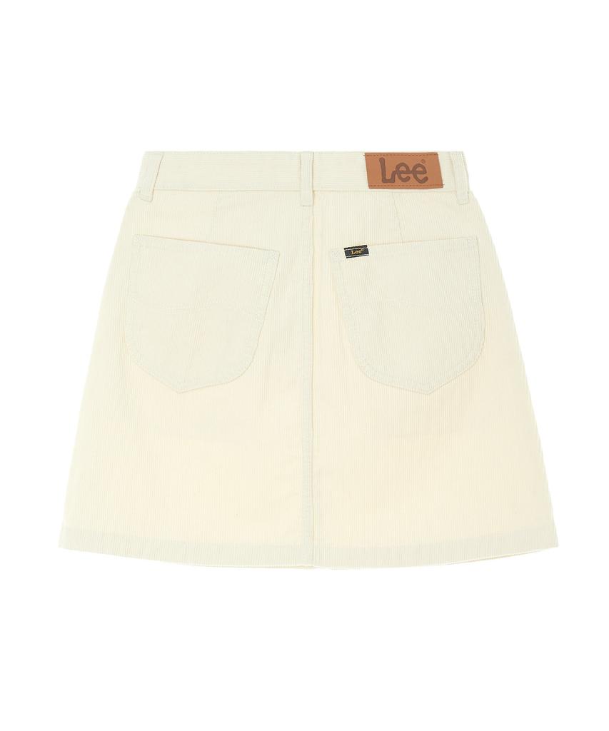 Lee Corduroy Mini Skirt Ivory