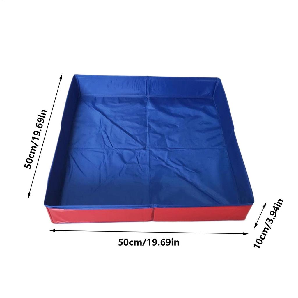 Cat Dog Pool Folding Swimming Pool PVC Small Pet Bathtub Non-inflatable Dog Paddling Pool Pet Funny Supplies 50*50cm